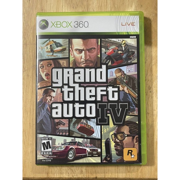 Grand Theft Auto IV (Microsoft Xbox 360, 2008) Complete w/ Manual - Picture 1 of 3